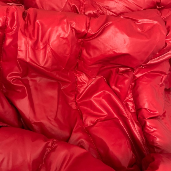 Men’s Reversible Red Puffer Bubble Coat XL